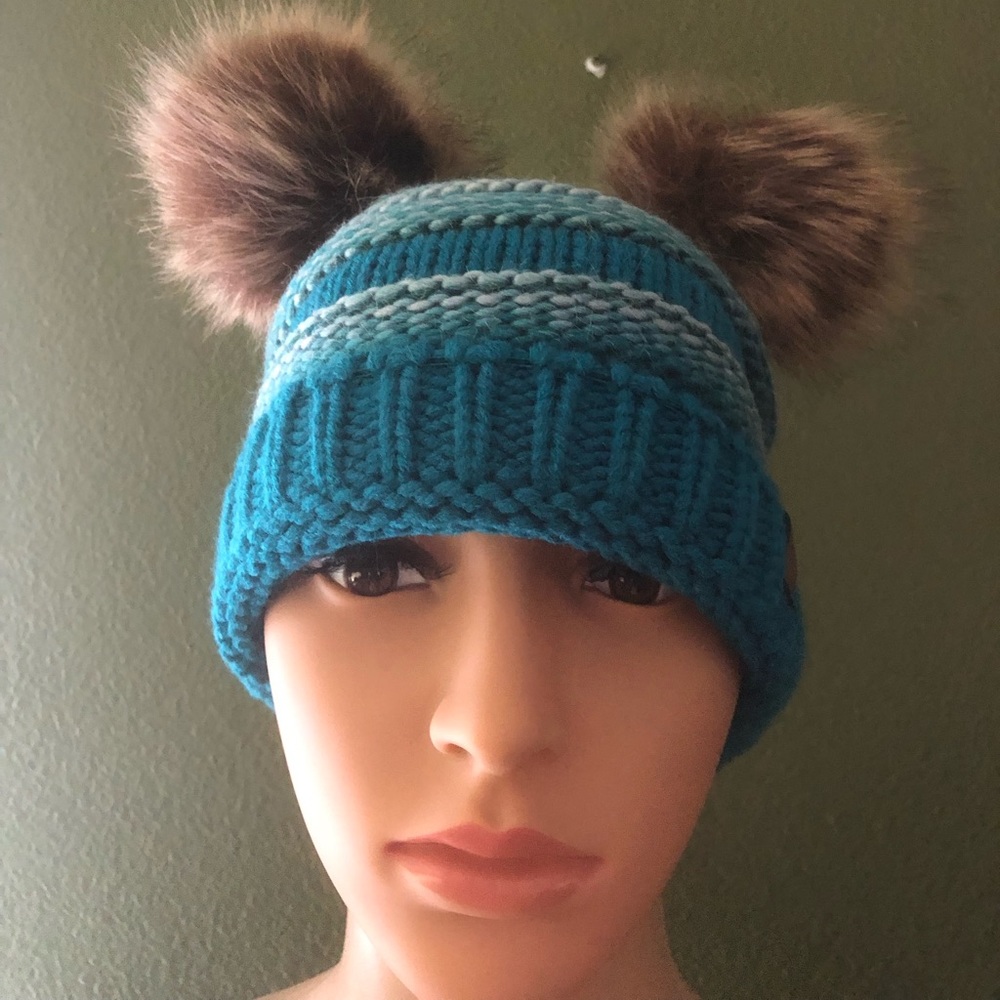 2 “fun” knit hats for the price of 1!